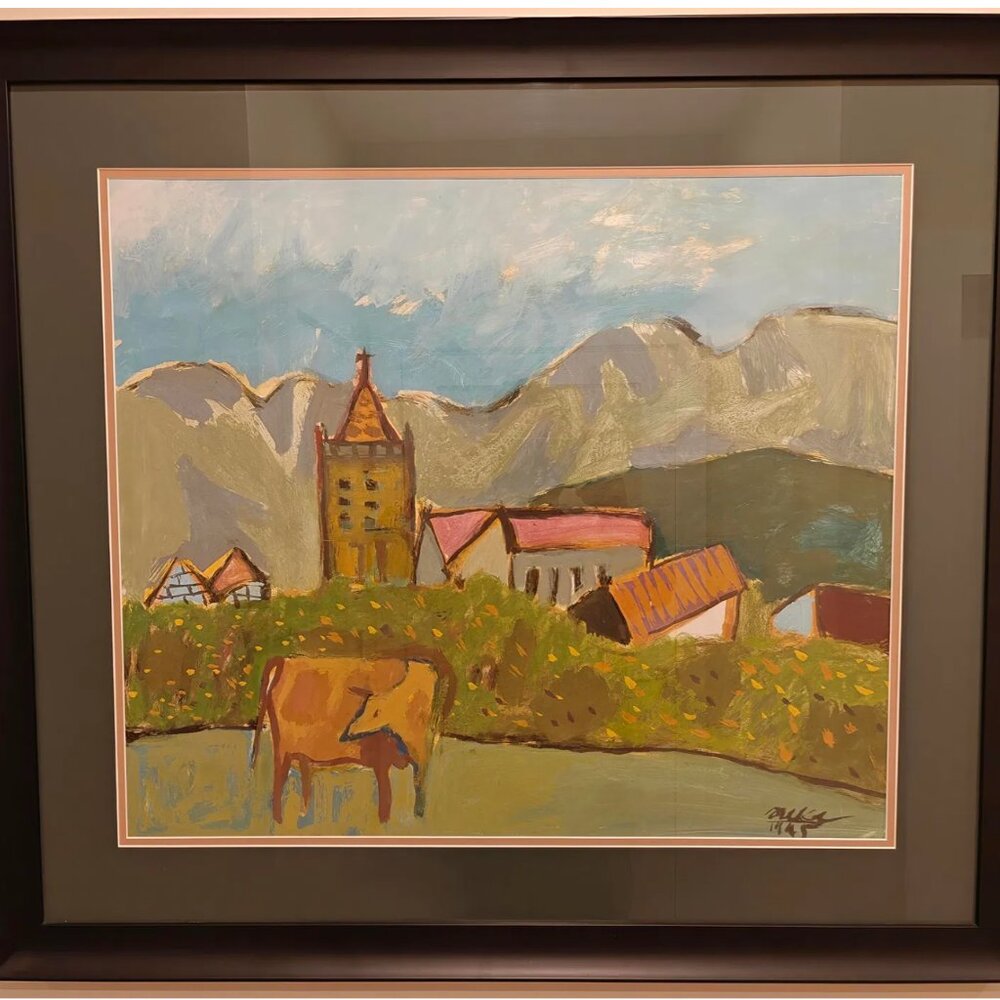 Vietnamese Landscape Guoache on Paper